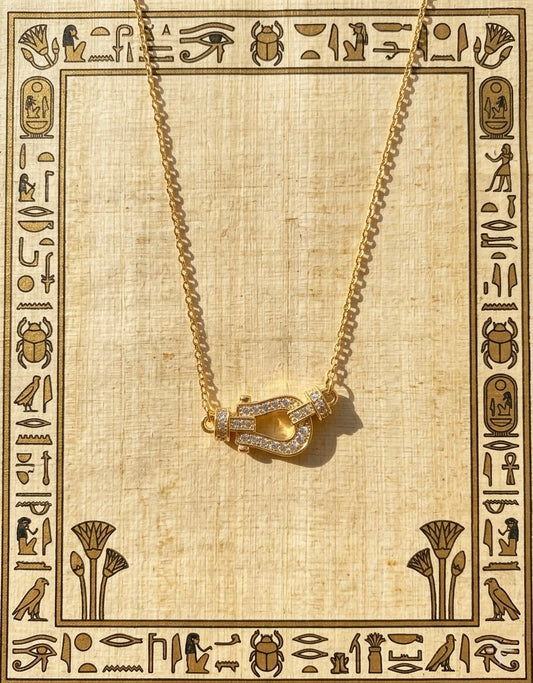 Crystal Horseshoe Necklace