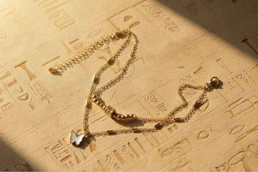 Luxe Double-Layered Butterfly Anklet