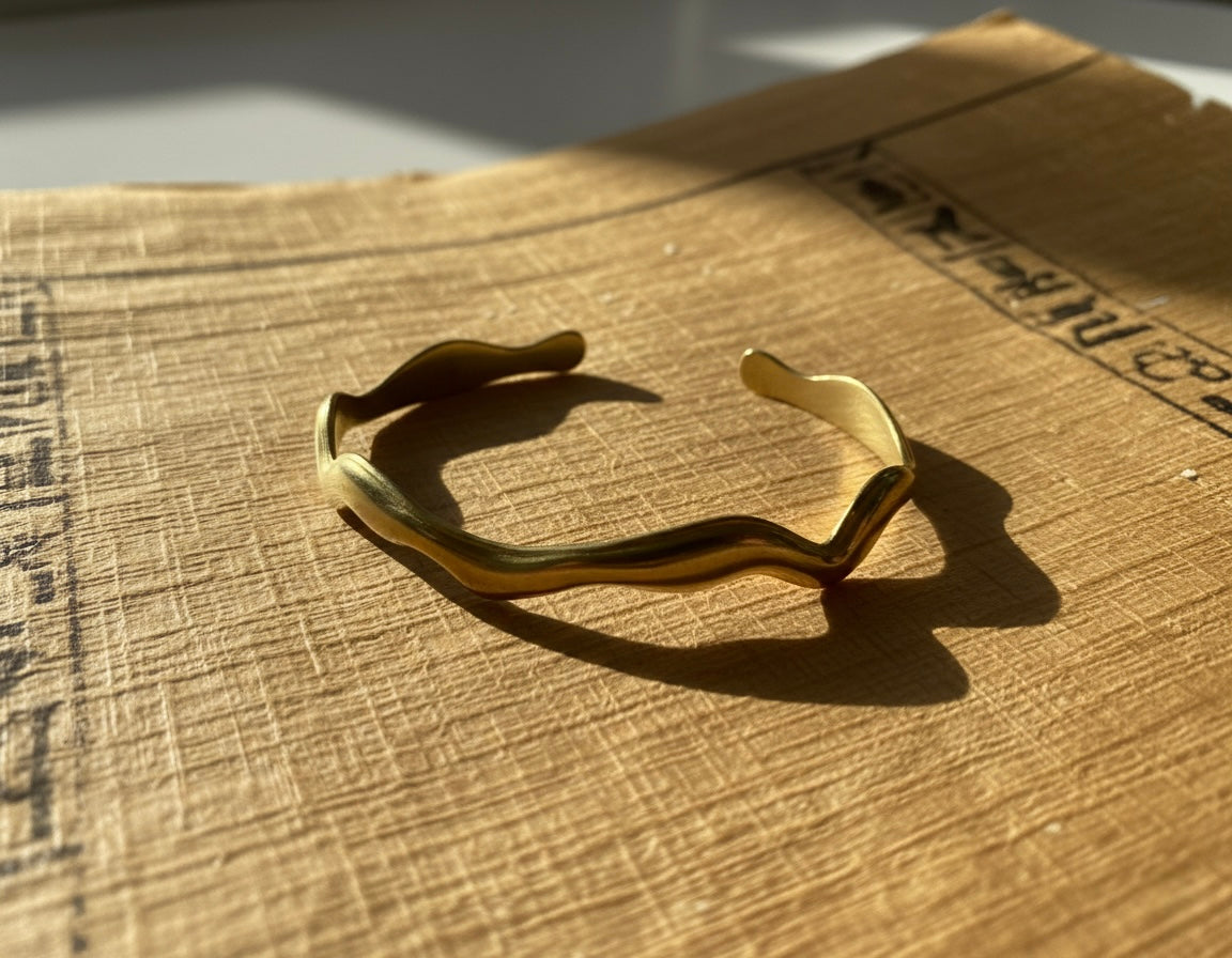 Aura Wavy Cuff Bracelet