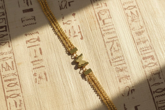 Dainty Butterfly Multi-Strand Bracelet